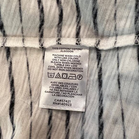 NWT LOFT White W/Black "Love" Stripe Print Long Sleeve Vintage Cotton Tee - XS - Picture 9 of 9